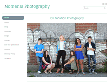 Tablet Screenshot of momentsphoto.com